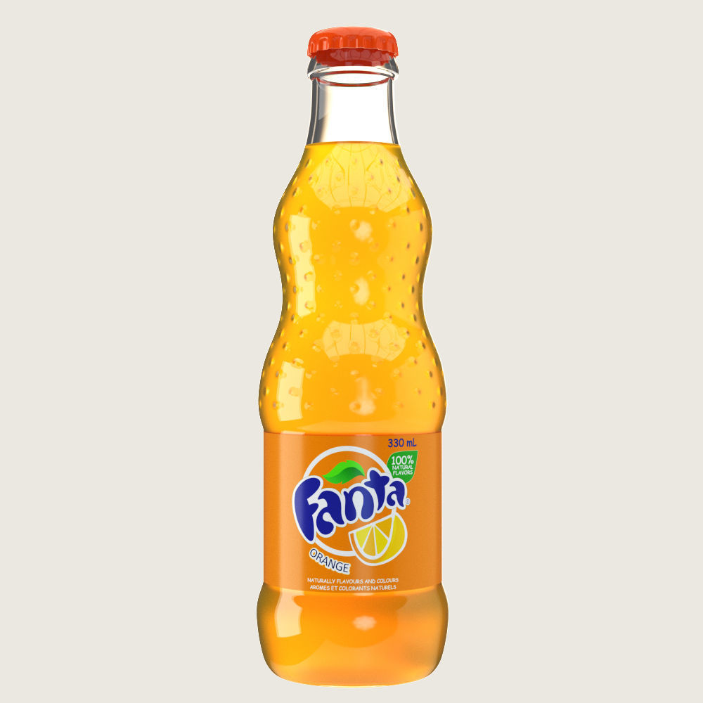 Soft Drink Bottle Collection Low-poly 3D model_6