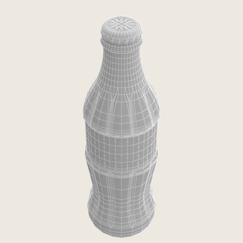 Soft Drink Bottle Collection Low-poly 3D model_4