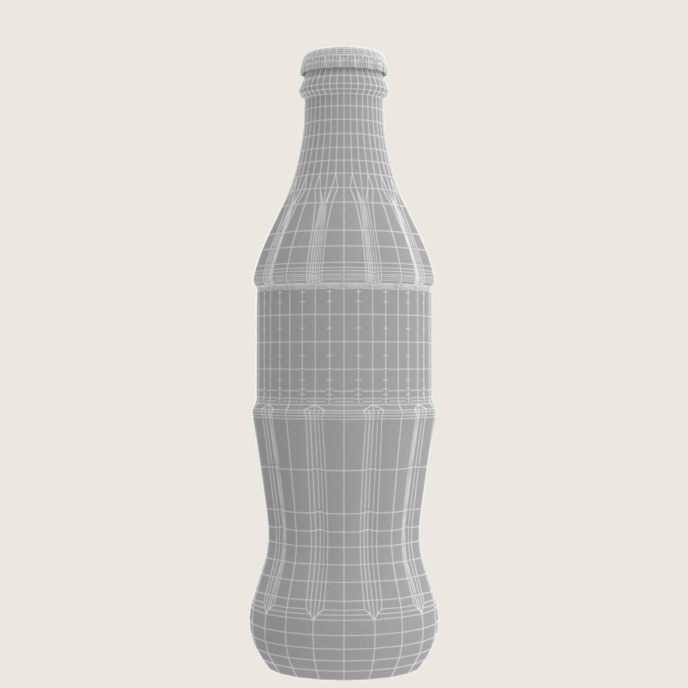 Soft Drink Bottle Collection Low-poly 3D model_3