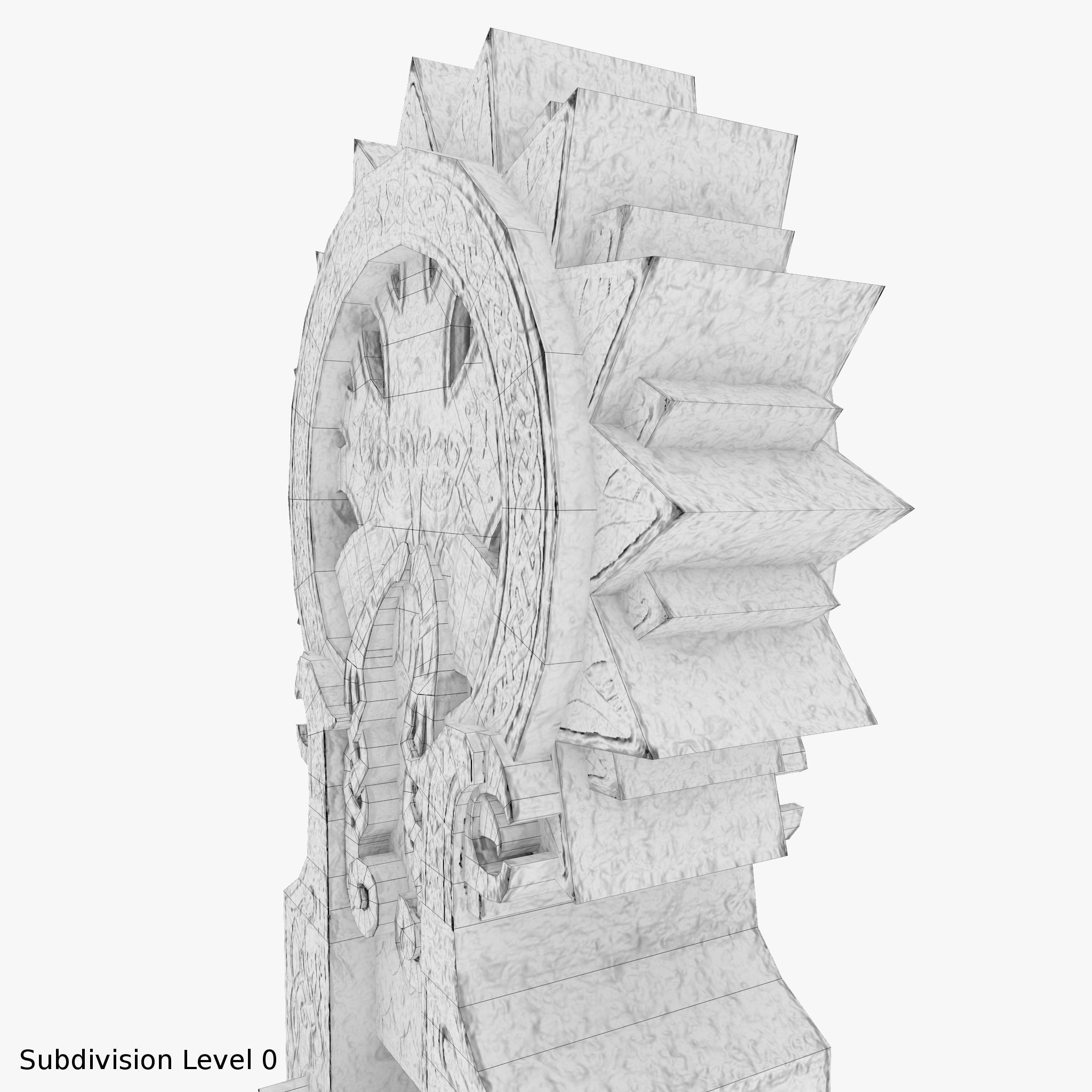 Celtic Idol 4 Low-poly 3D model_13