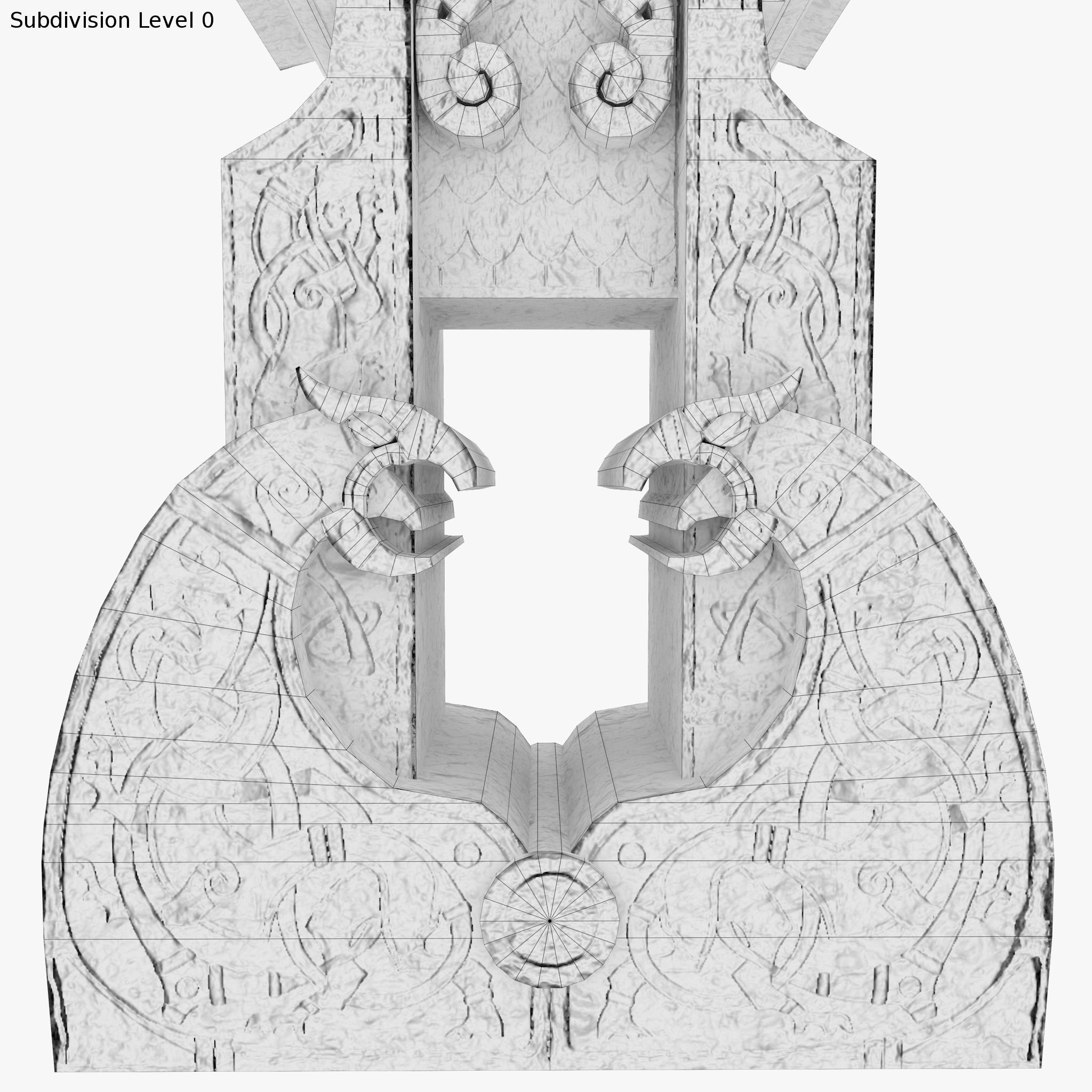 Celtic Idol 4 Low-poly 3D model_15