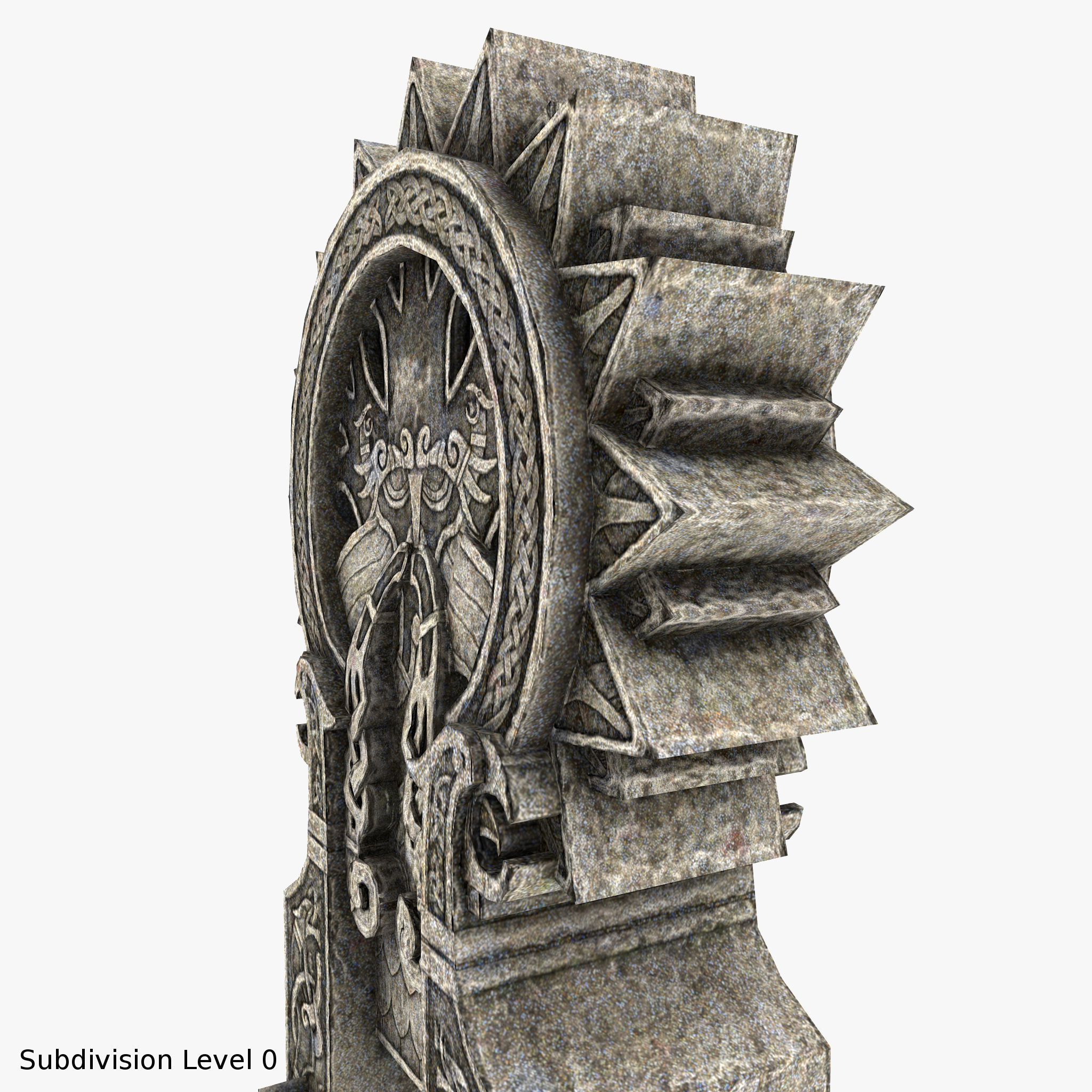 Celtic Idol 4 Low-poly 3D model_6