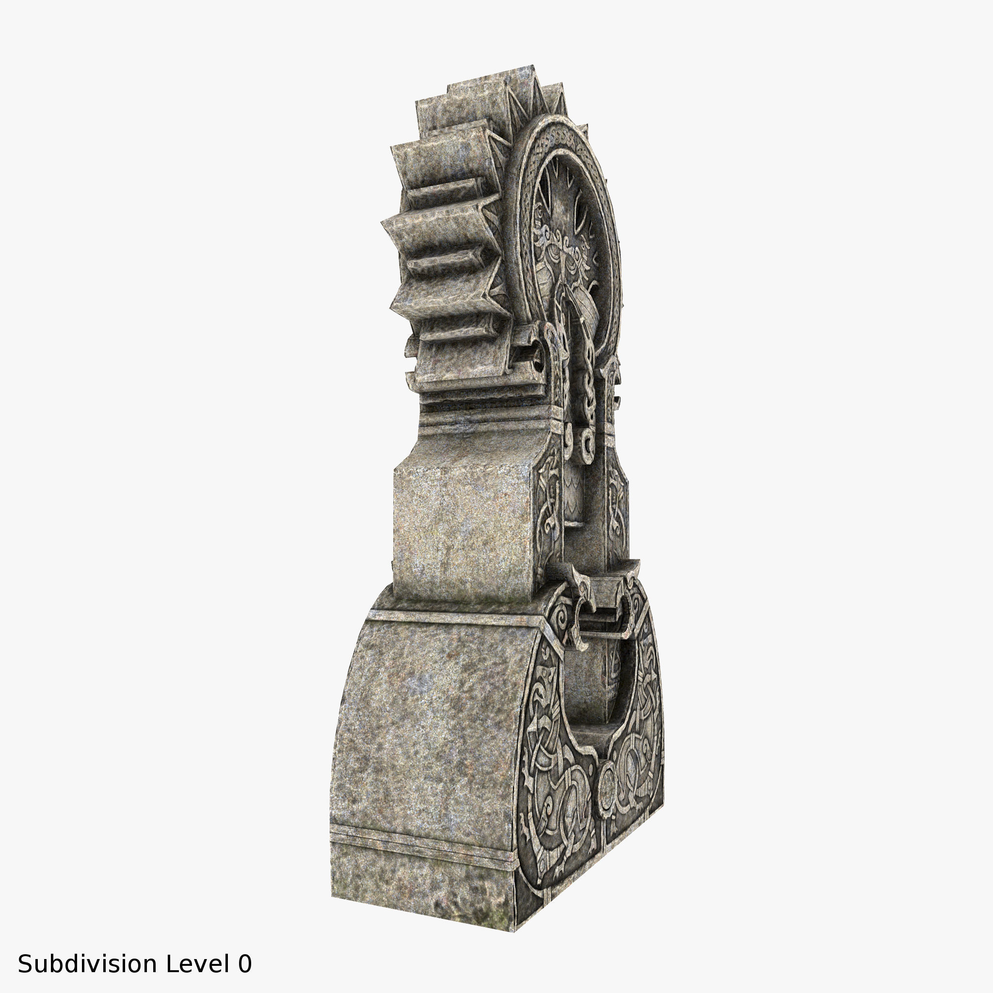 Celtic Idol 4 Low-poly 3D model_2