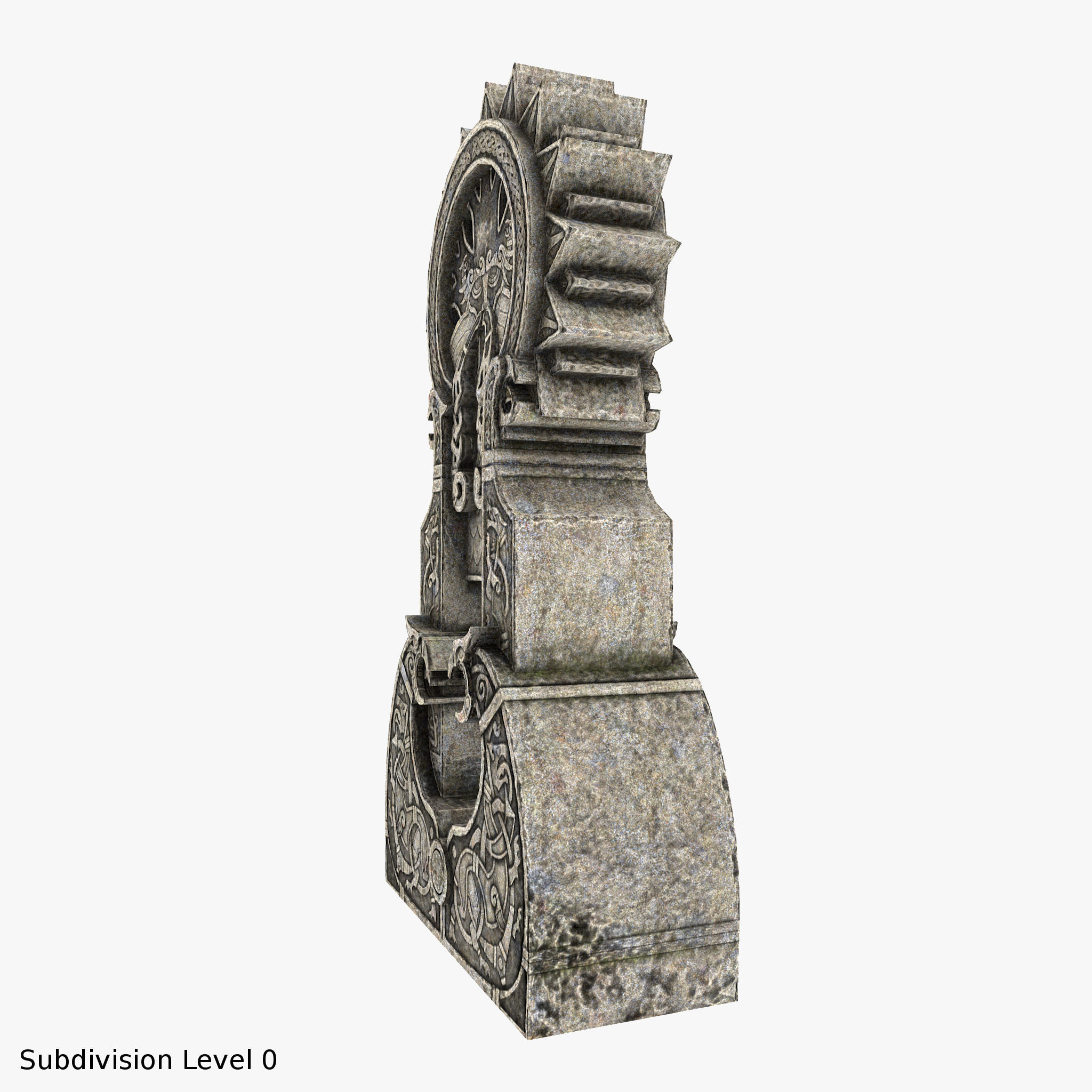 Celtic Idol 4 Low-poly 3D model_3