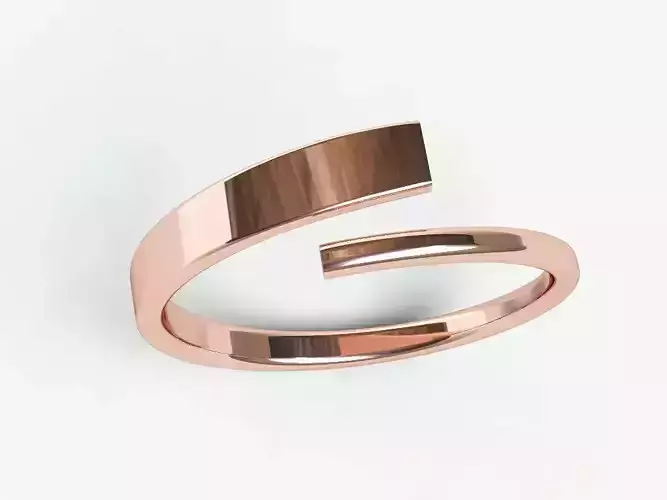 Simple-Modern-ring-207 person ring in rose gold