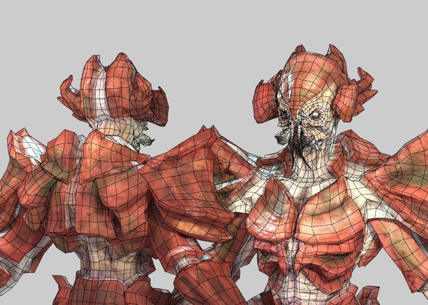 Crab Alien Low-poly 3D model_13