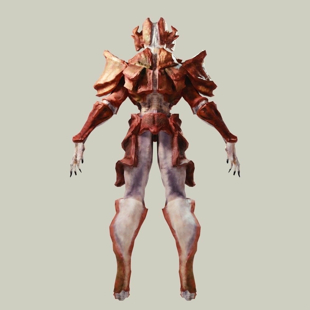 Crab Alien Low-poly 3D model_9