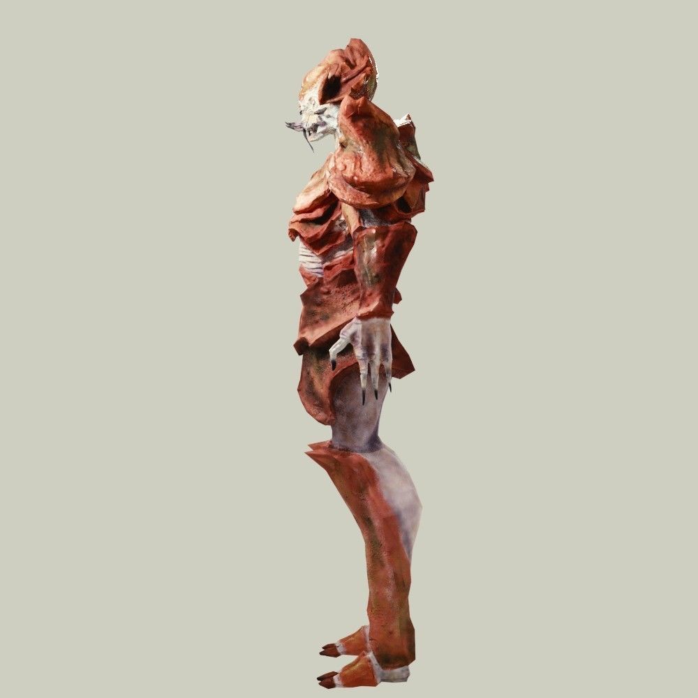 Crab Alien Low-poly 3D model_10