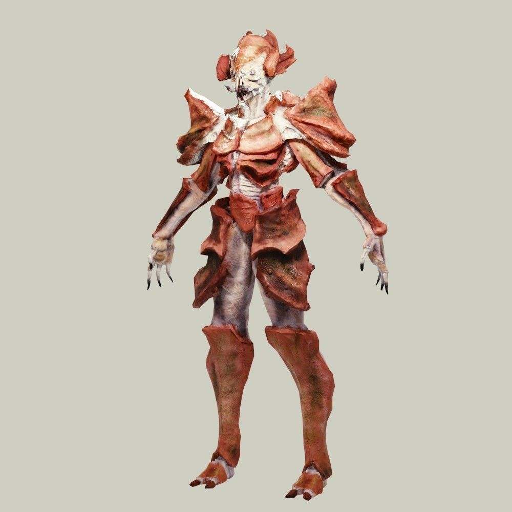 Crab Alien Low-poly 3D model_5