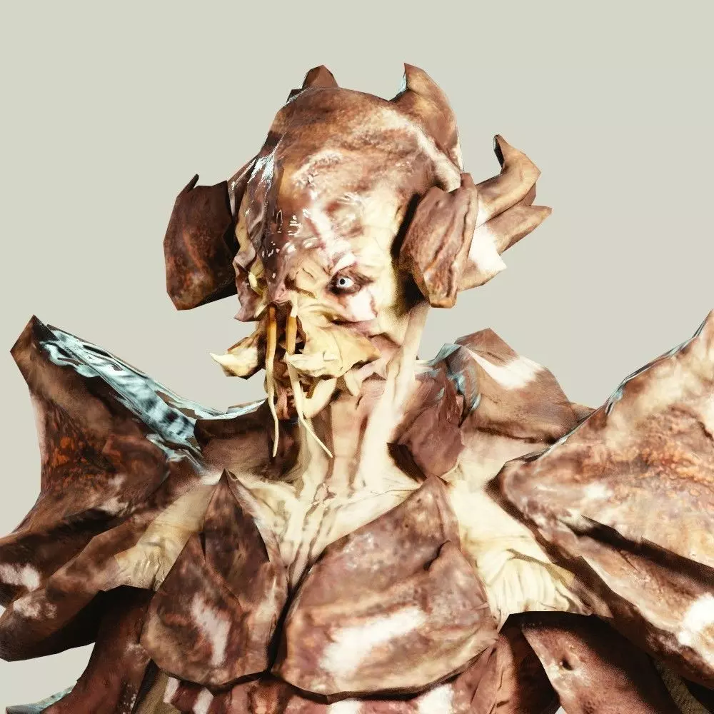 Crab Alien Low-poly 3D model_0