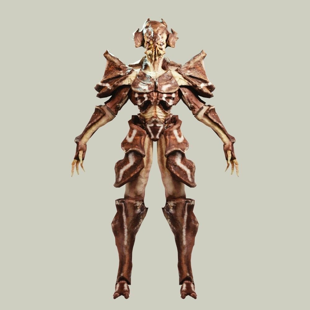 Crab Alien Low-poly 3D model_3