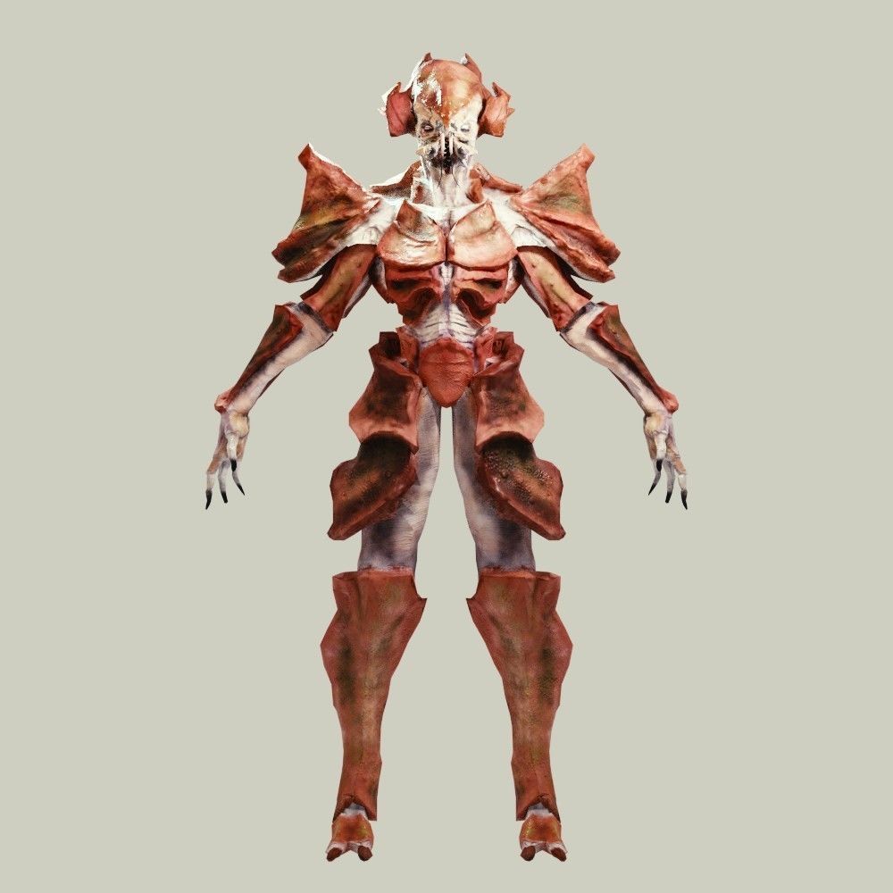 Crab Alien Low-poly 3D model_4
