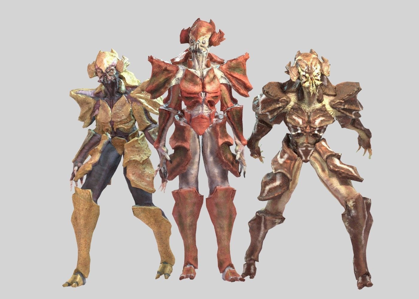 Crab Alien Low-poly 3D model_1