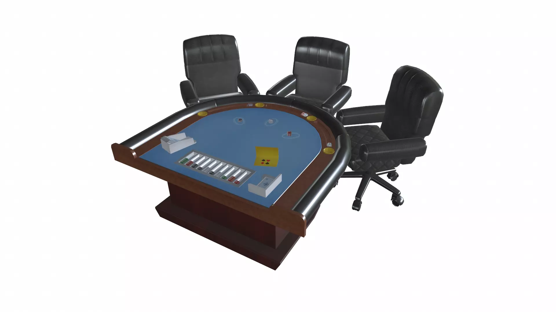 3D model POKER TABLE VR / AR / low-poly | CGTrader