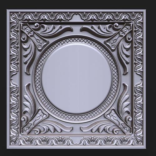 Carved decor element 02 3D print model