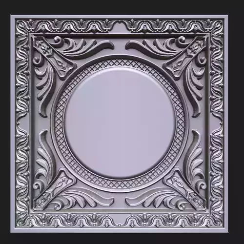 Carved decor element 02 3D print model
