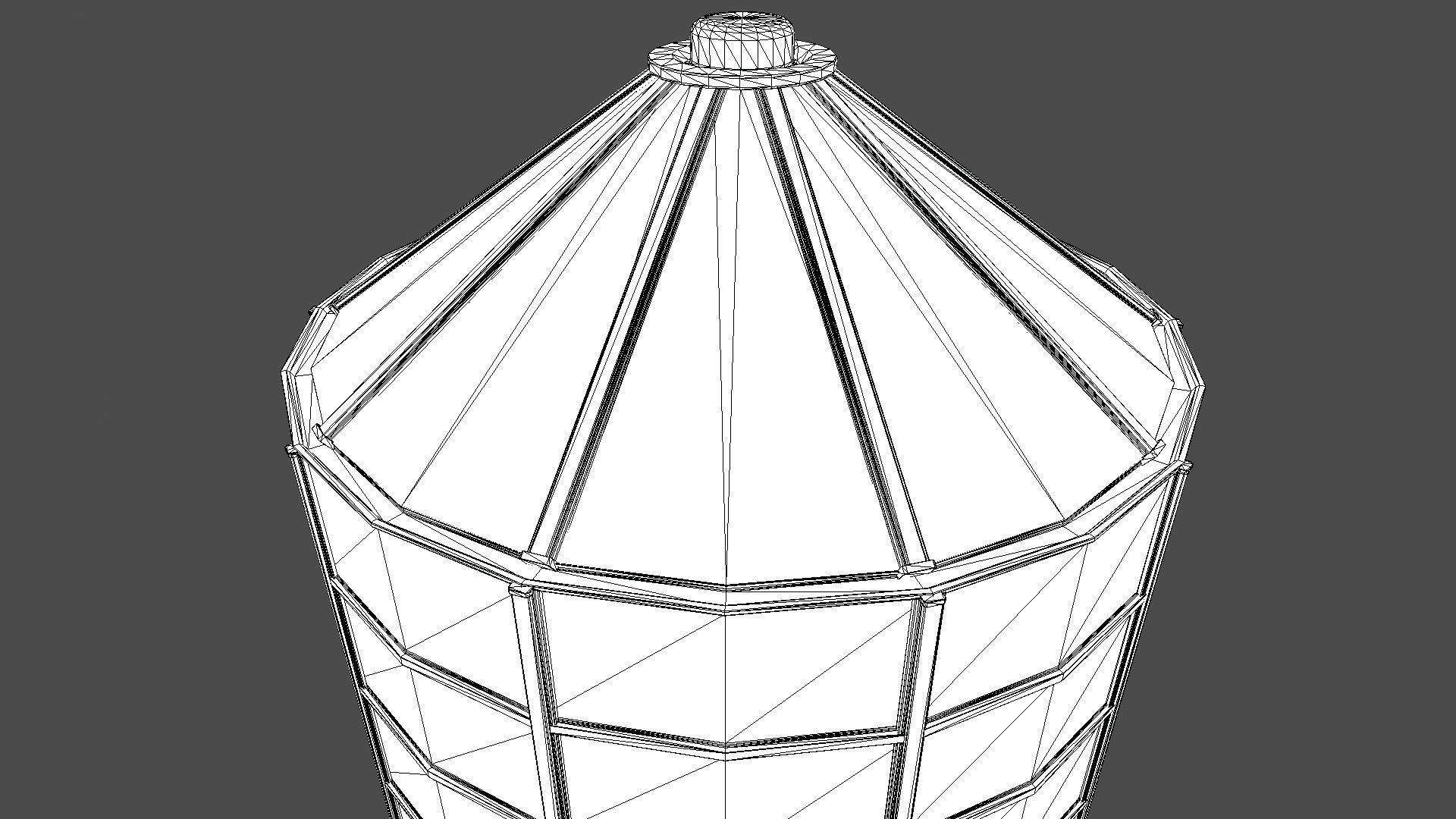 Farm Silo 6B PBR Low-poly 3D model_2