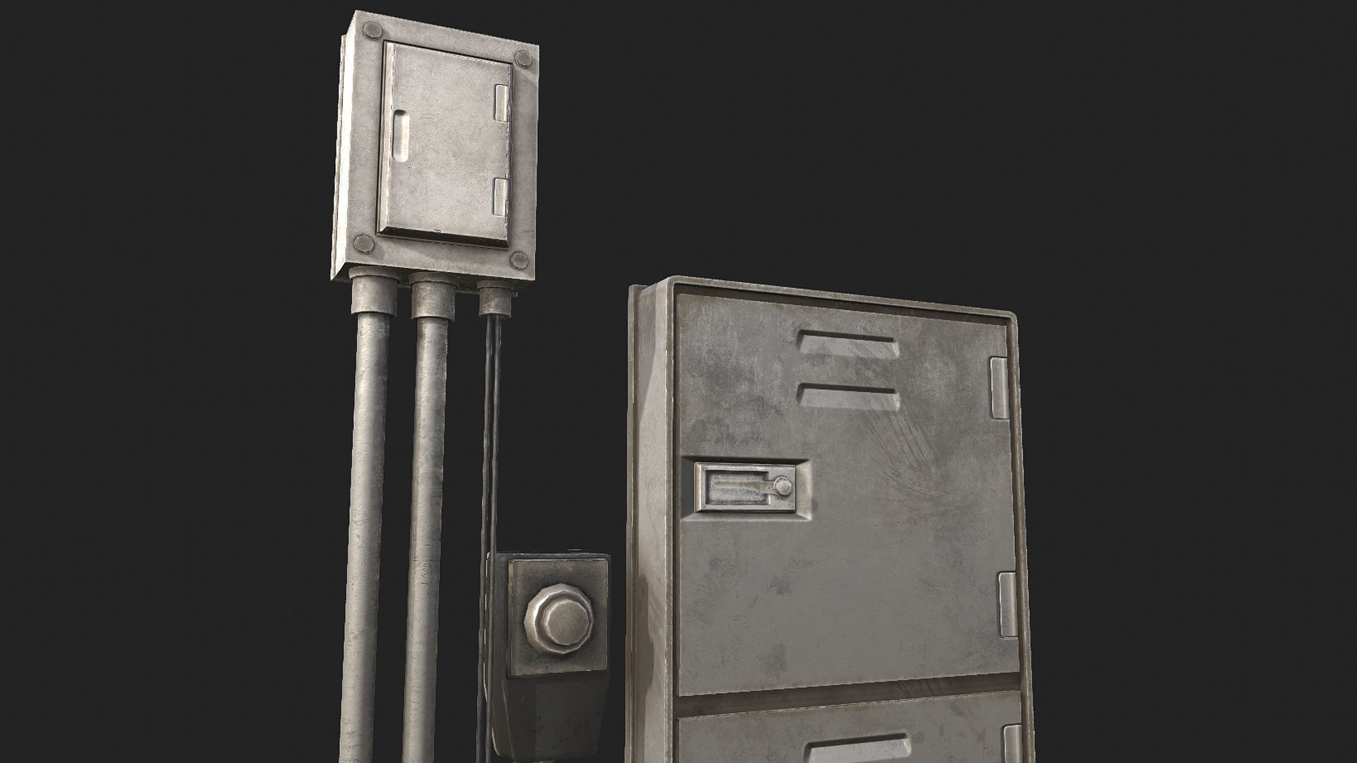 Fuseboxes 01 PBR Low-poly 3D model_2