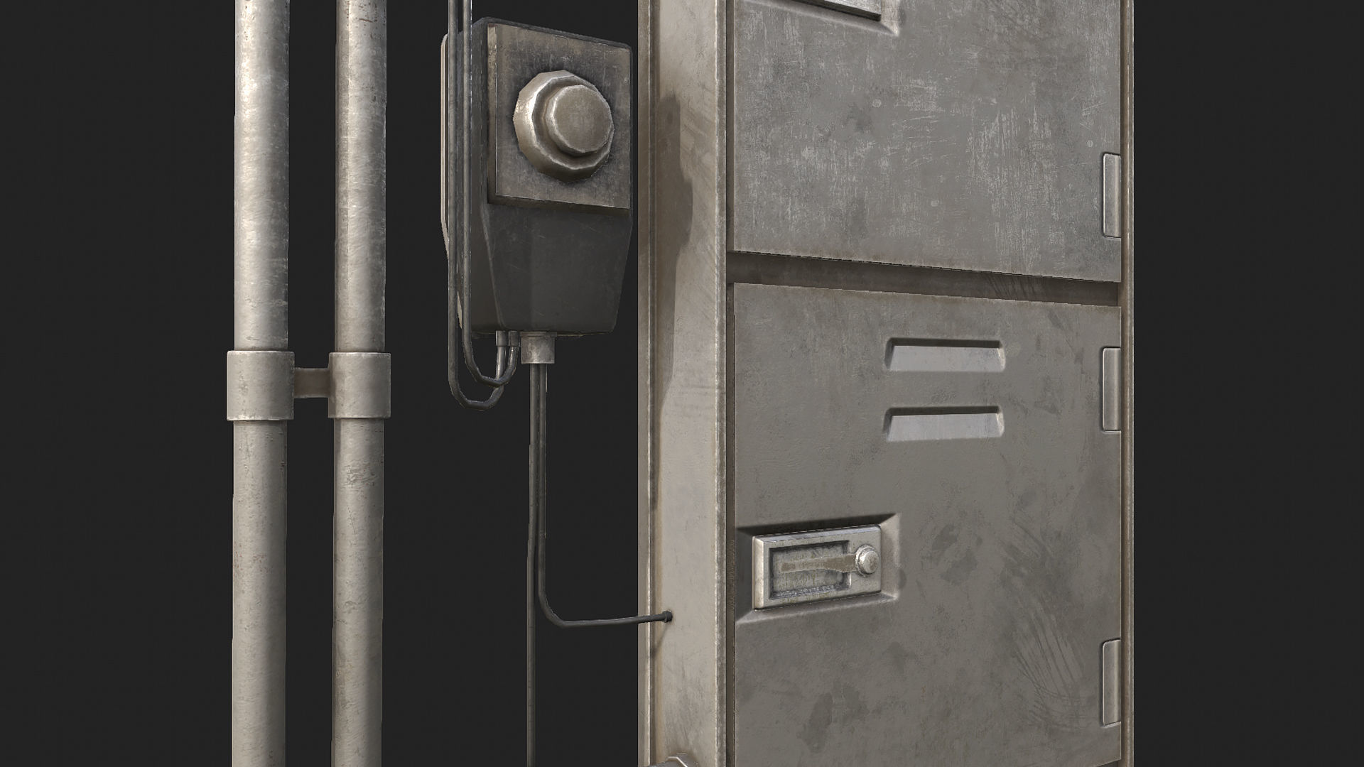 Fuseboxes 01 PBR Low-poly 3D model_1