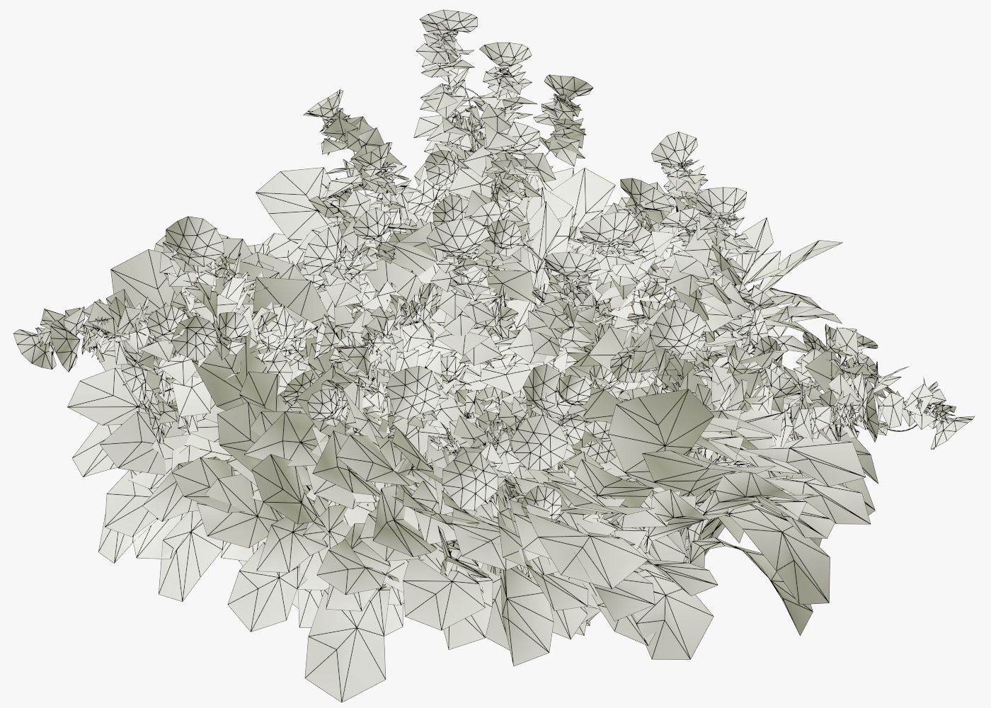 Geranium garden  3D model_8