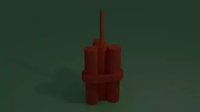 Lego TNT Free 3D model