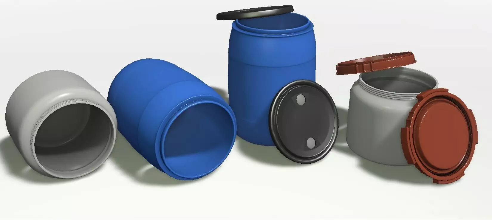 Barrel Plastic Free 3D model