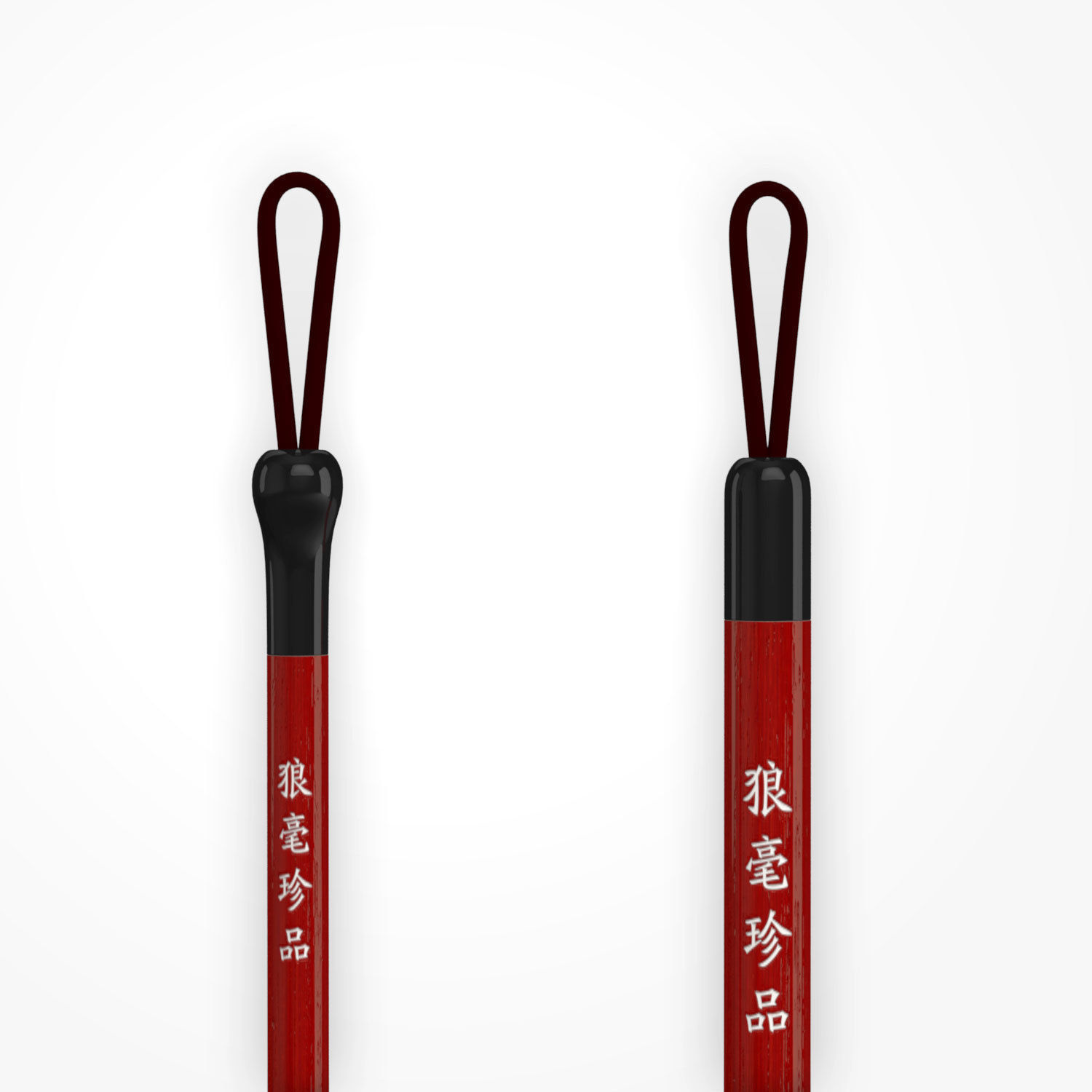 Chinese Calligraphy Brush Pens -  Wolf Hair - 4 sizes Low-poly 3D model_3