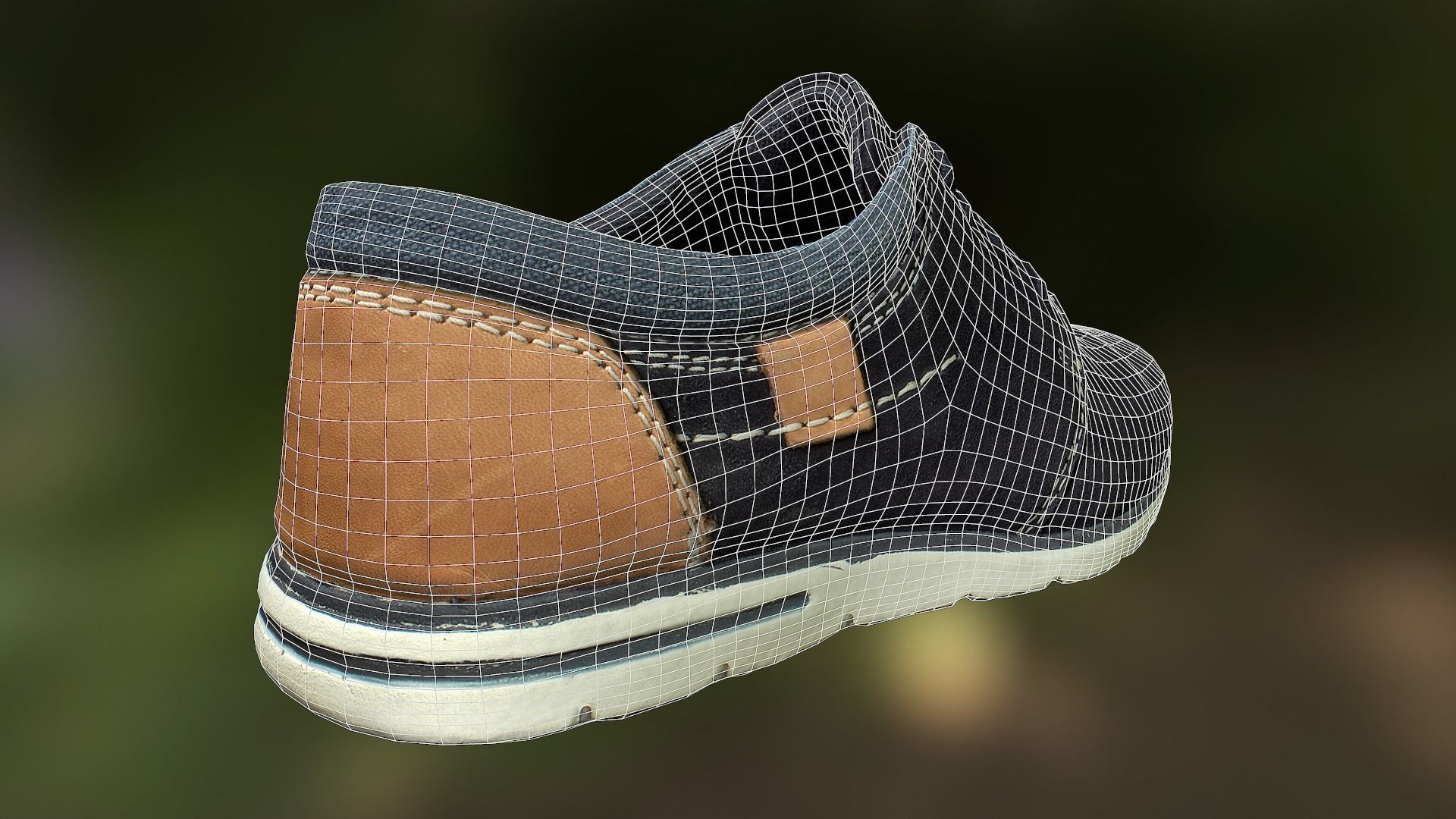 Shoe low poly 3D model Low-poly 3D model_10