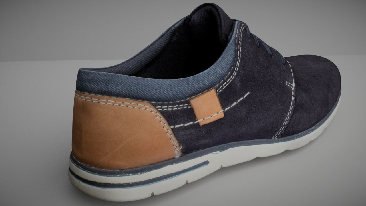 Shoe low poly 3D model Low-poly 3D model_2