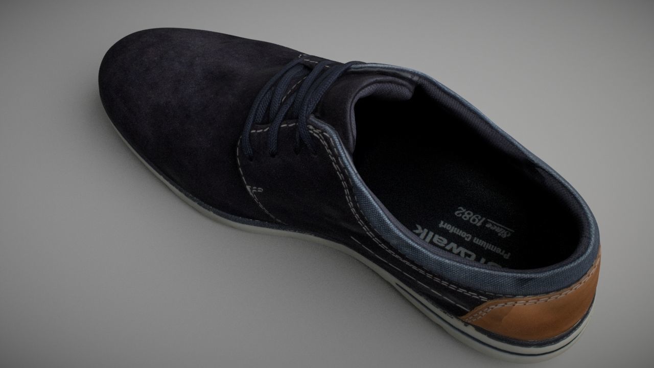 Shoe low poly 3D model Low-poly 3D model_7