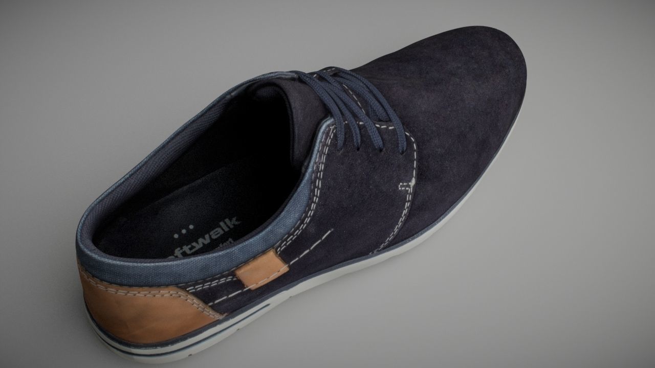 Shoe low poly 3D model Low-poly 3D model_6