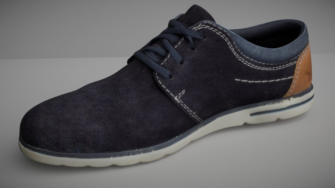 Shoe low poly 3D model Low-poly 3D model_1