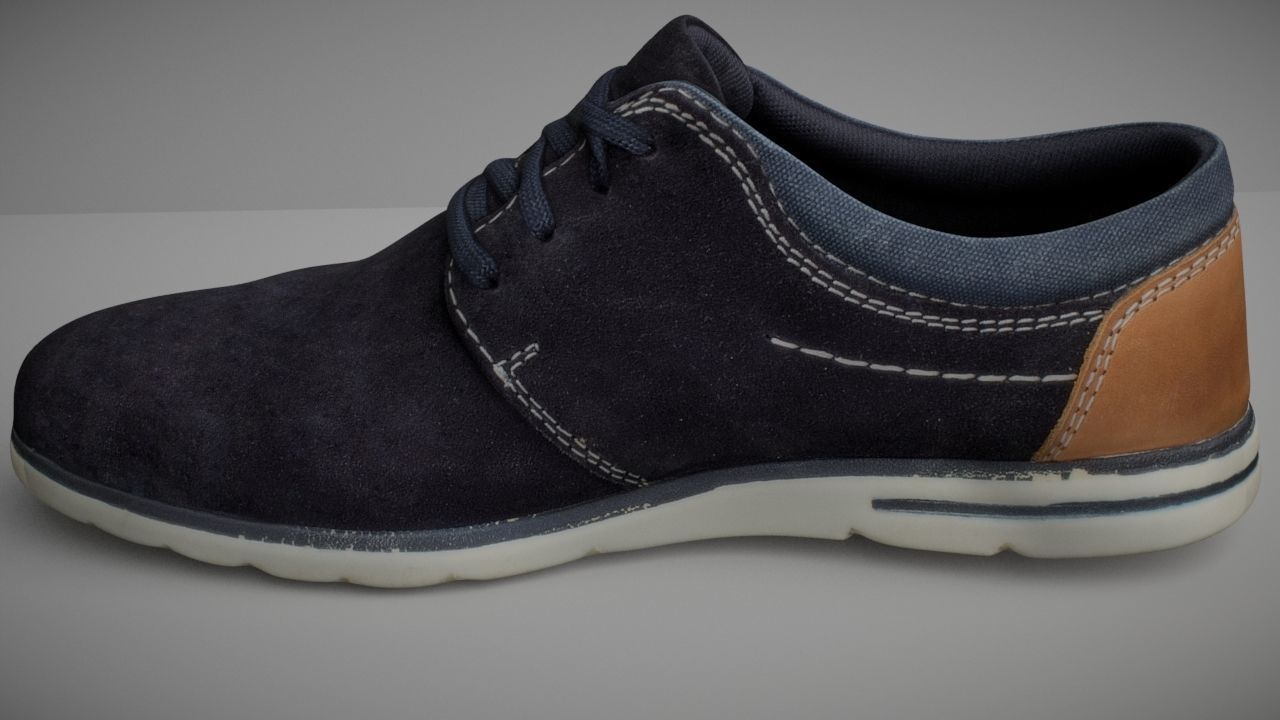 Shoe low poly 3D model Low-poly 3D model_5