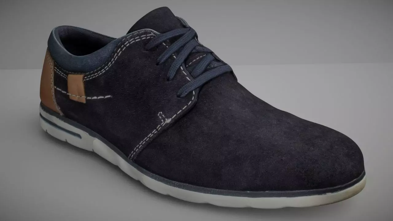 Shoe low poly 3D model Low-poly 3D model_0