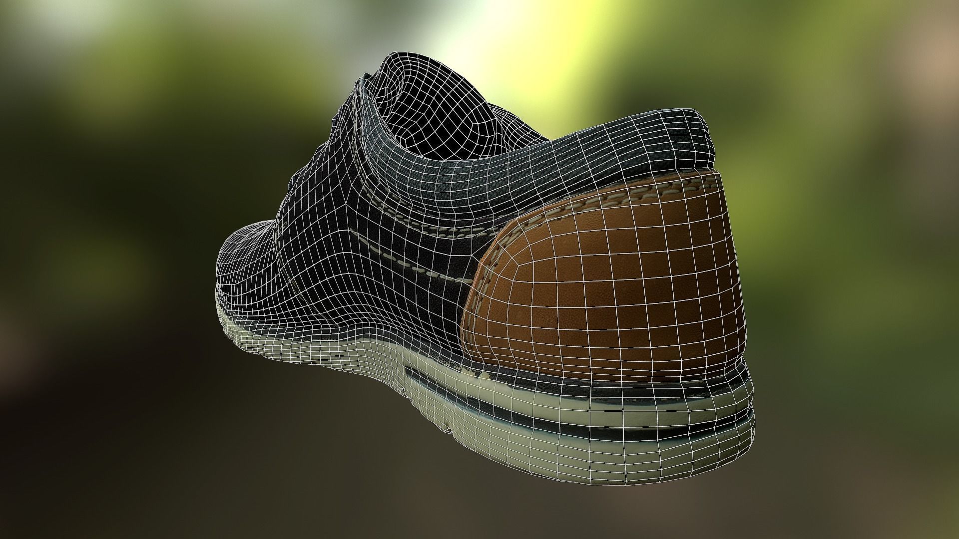 Shoe low poly 3D model Low-poly 3D model_11