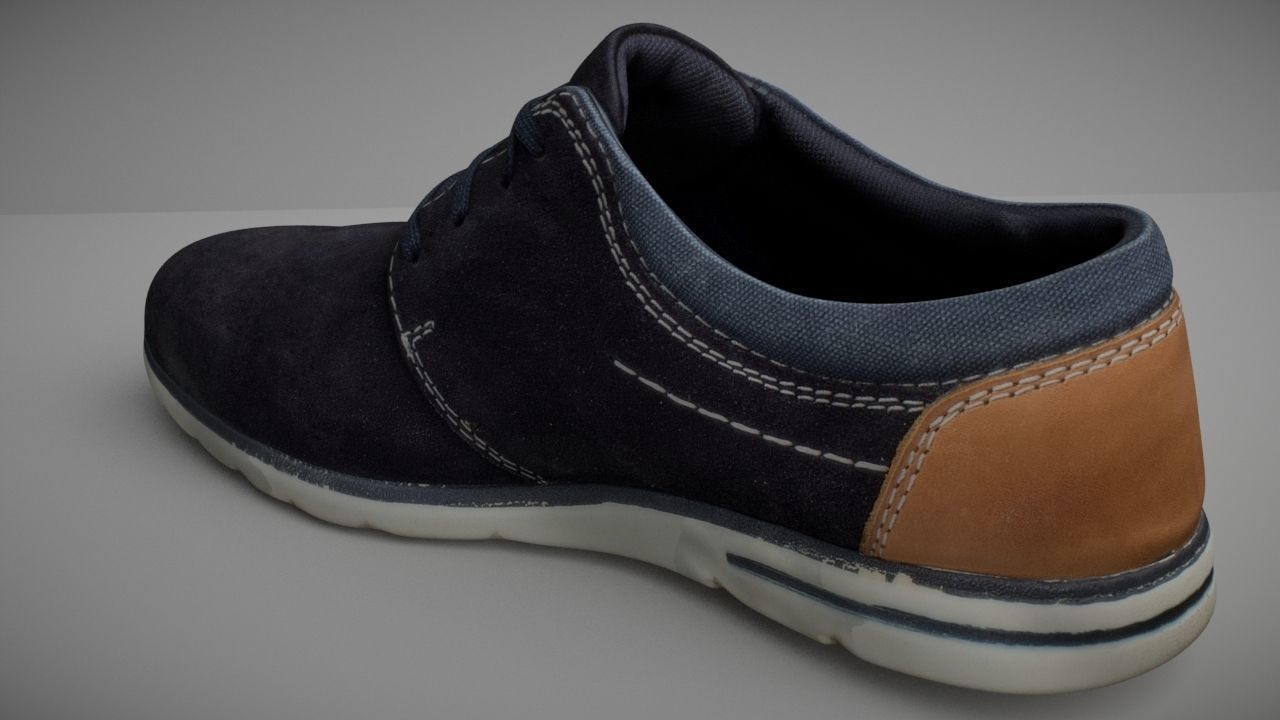 Shoe low poly 3D model Low-poly 3D model_3