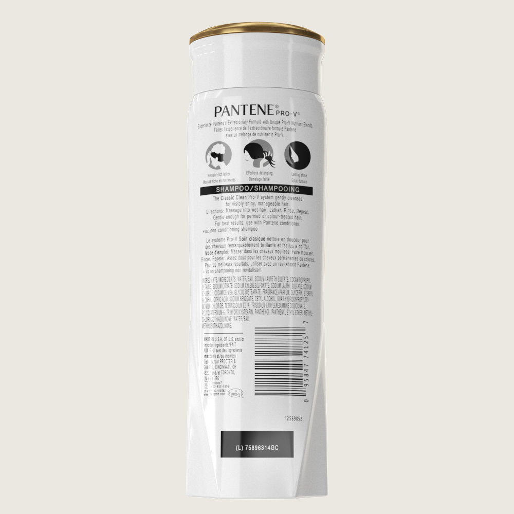 Pantene Shampoo Bottle Low-poly 3D model_1