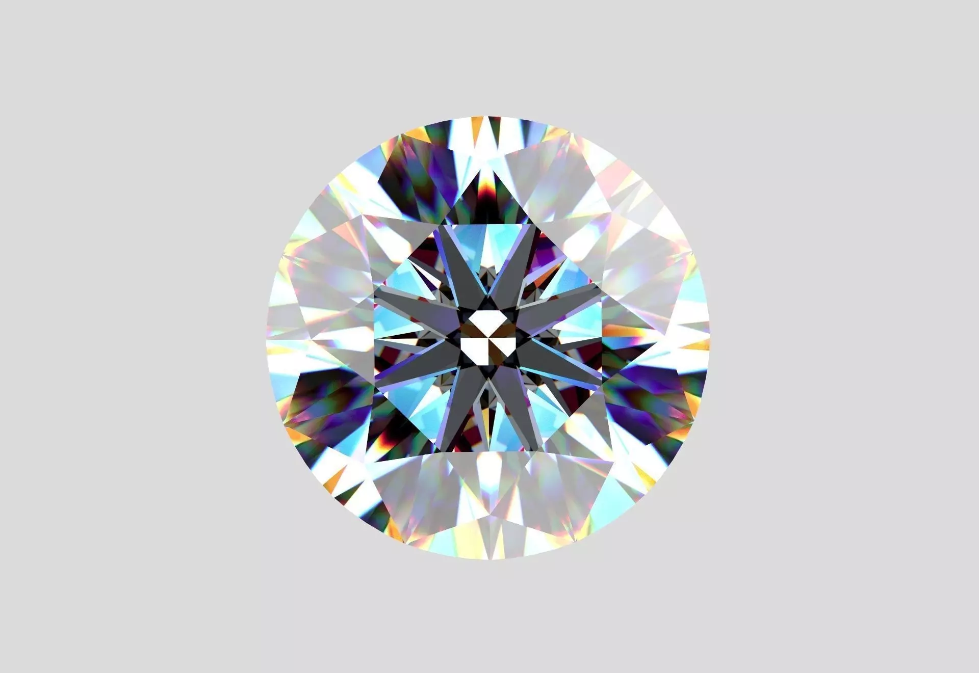 Diamond oval cut 3D print model_0