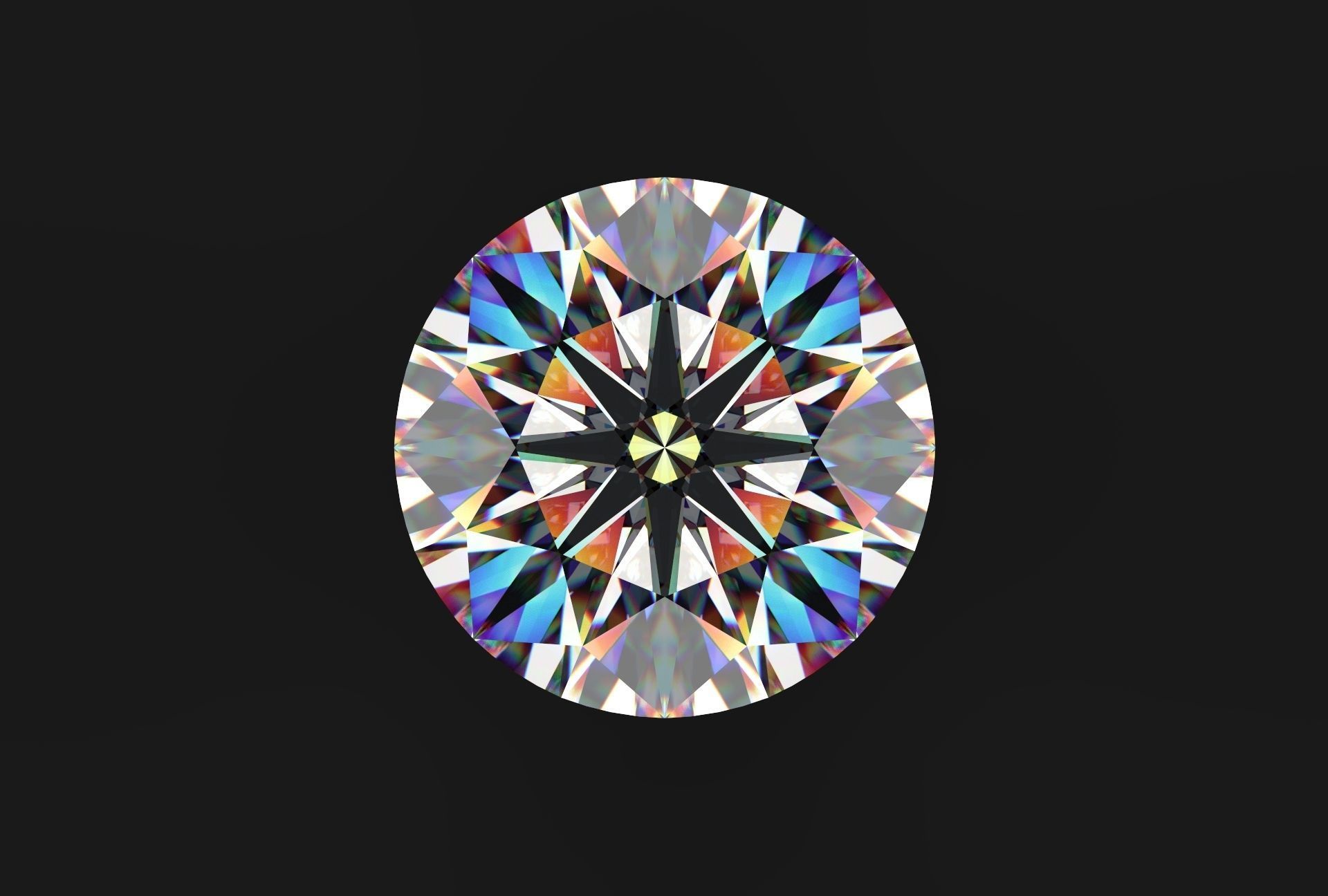 Diamond oval cut 3D print model_1