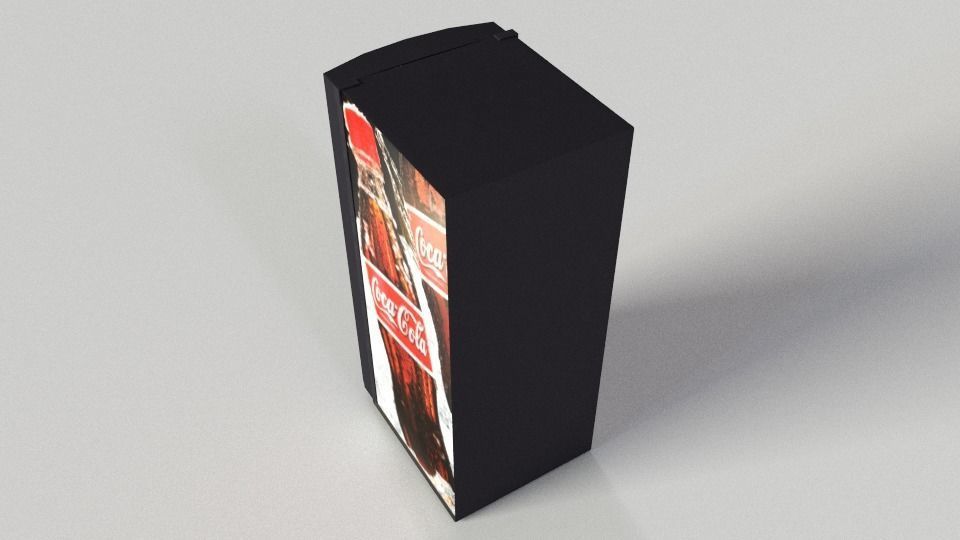 Coca Cola Vending Machine 3 Low-poly 3D model_3
