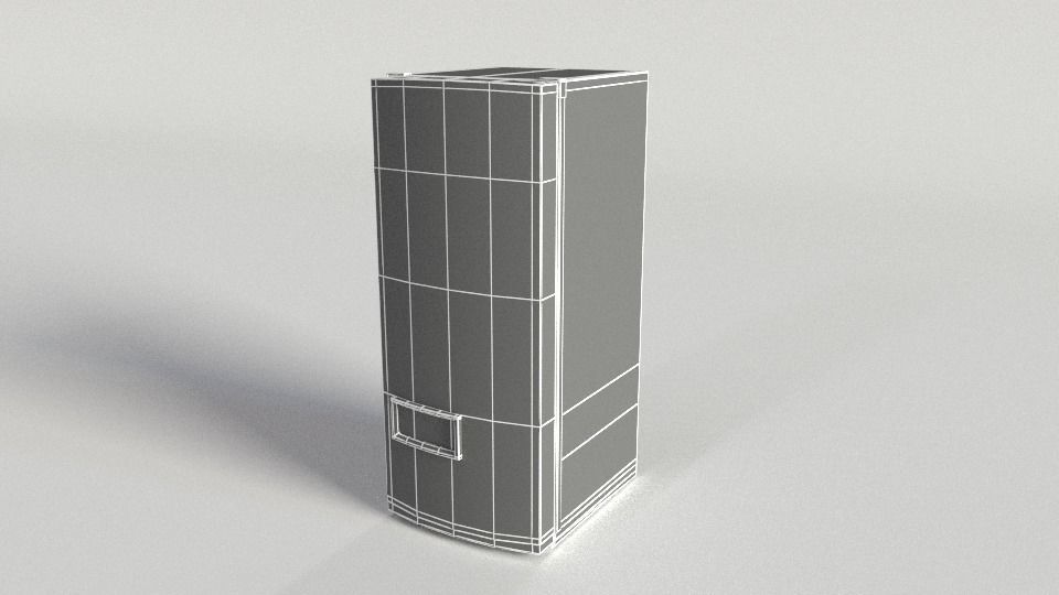 Coca Cola Vending Machine 3 Low-poly 3D model_7