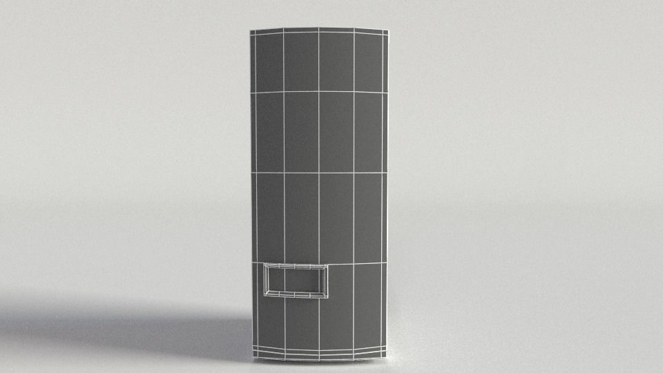 Coca Cola Vending Machine 3 Low-poly 3D model_9