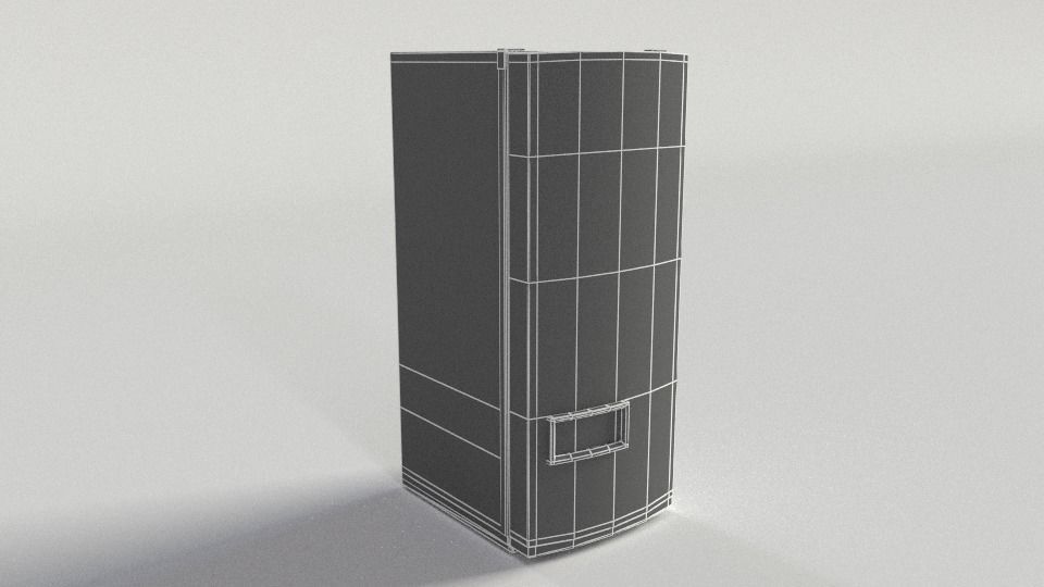 Coca Cola Vending Machine 3 Low-poly 3D model_5