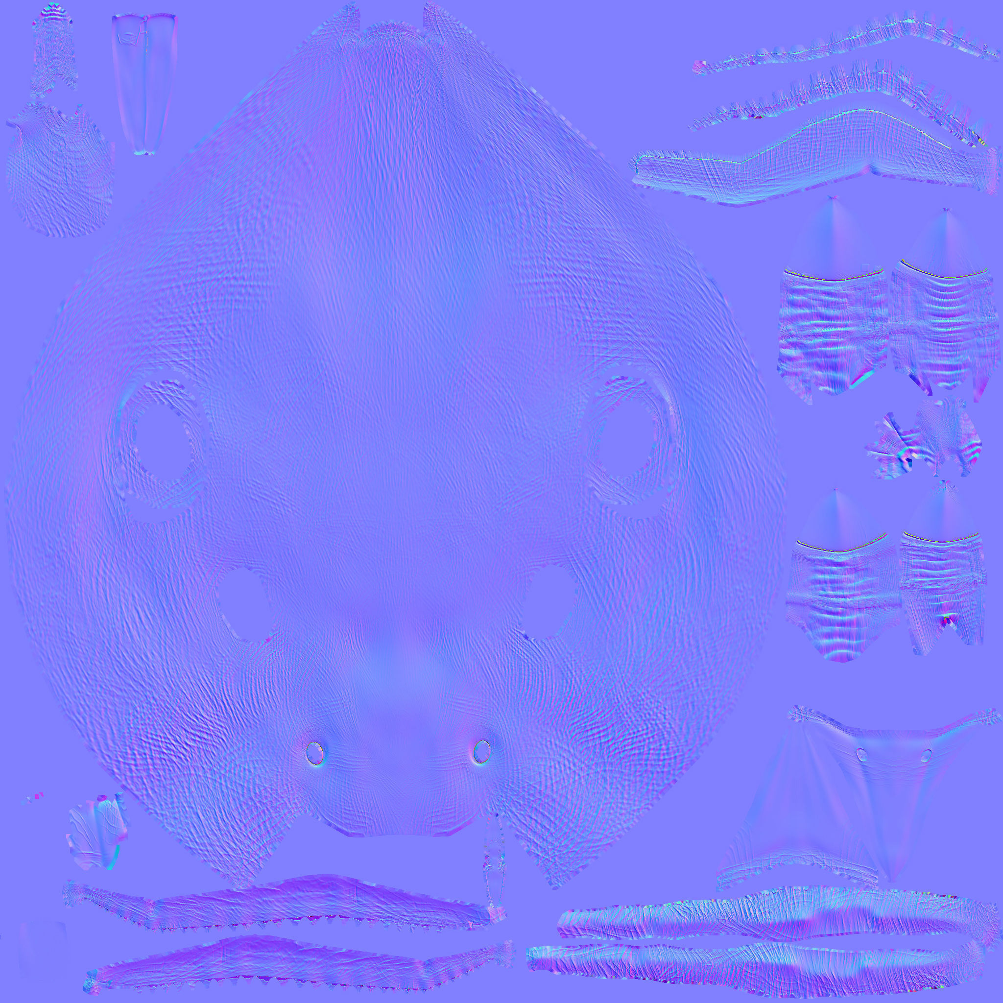 Rig Sparrow Bird  Low-poly 3D model_6