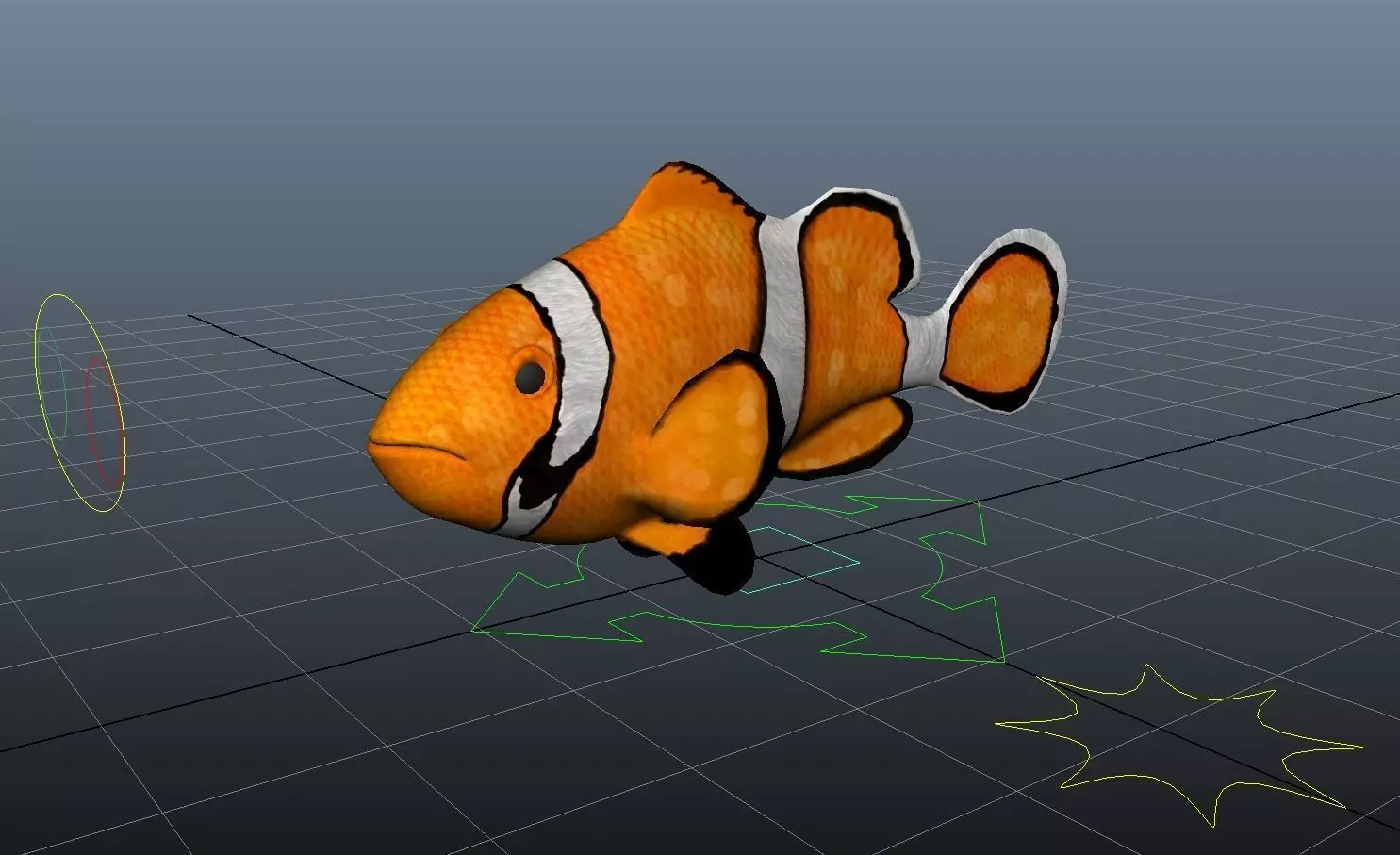 Rig Fish01 Low-poly 3D model_0