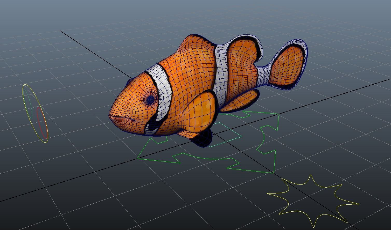 Rig Fish01 Low-poly 3D model_1