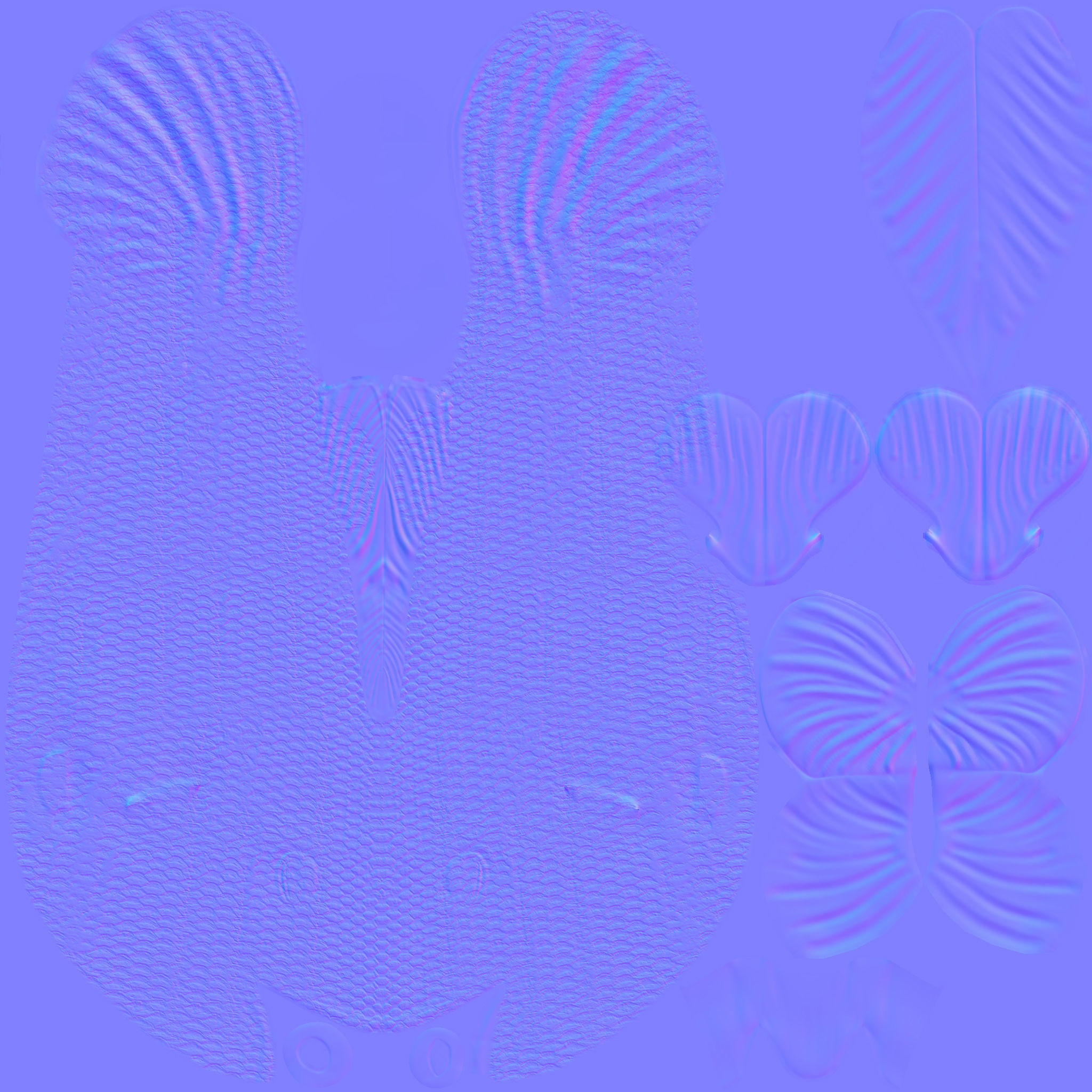 Rig Fish01 Low-poly 3D model_7