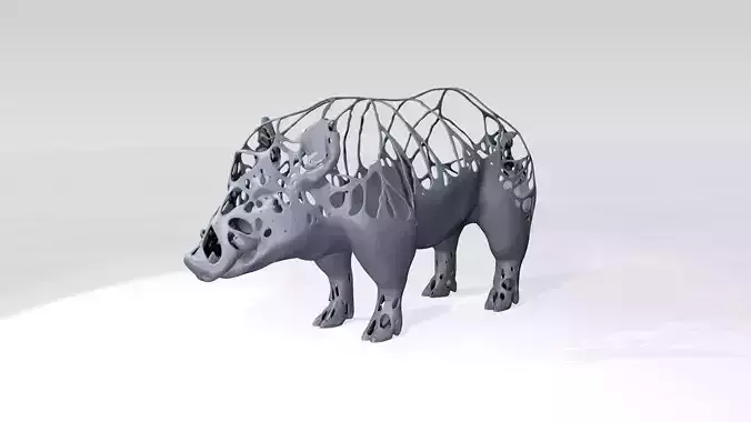 Wildboar Dust Voronoi 3D model