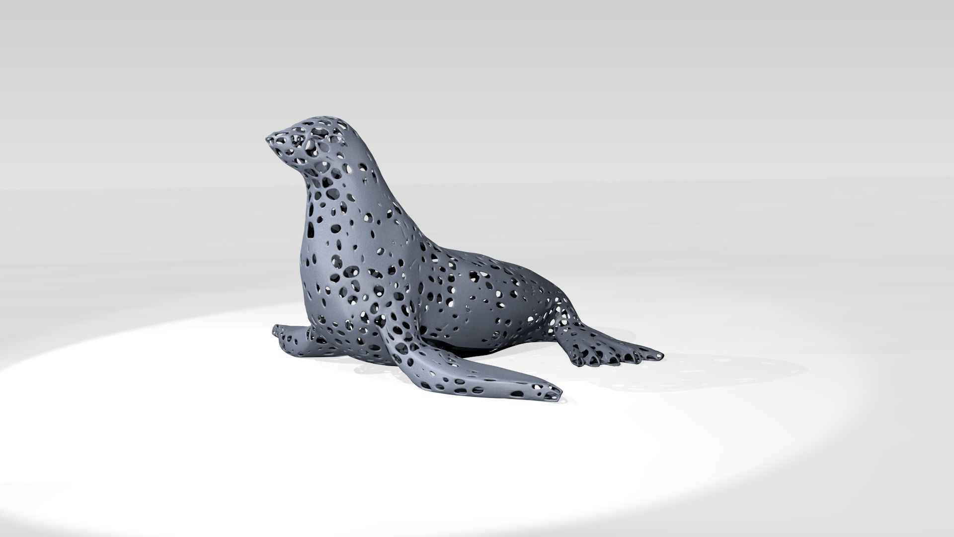 Seal Voronoi 3D model CGTrader
