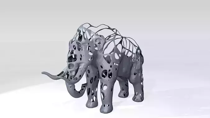 Mammoth Dust Voronoi 3D model